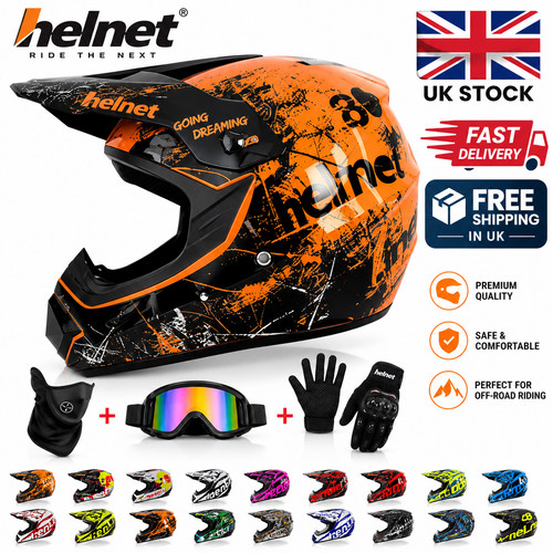 Youth kids motocross helmet - kids, mx